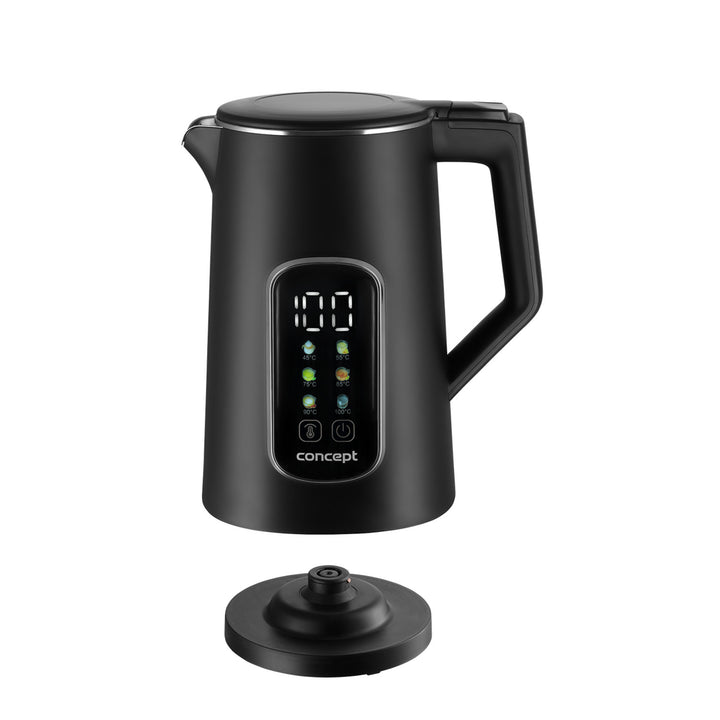 Concept hervidor eléctrico, 1,7L, control de temperatura, pantalla LED, superficie Cool touch, indicador de nivel de agua, RK3385