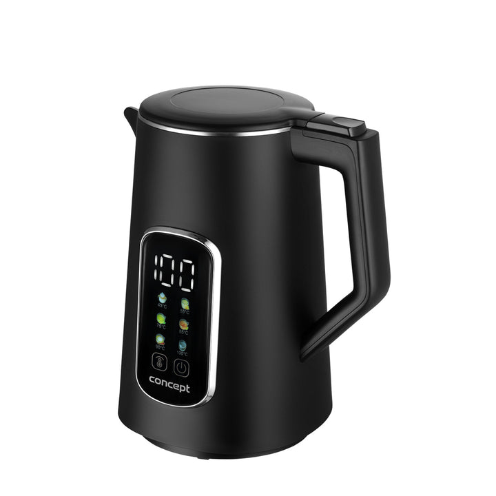 Concept hervidor eléctrico, 1,7L, control de temperatura, pantalla LED, superficie Cool touch, indicador de nivel de agua, RK3385