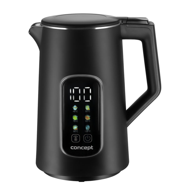 Concept hervidor eléctrico, 1,7L, control de temperatura, pantalla LED, superficie Cool touch, indicador de nivel de agua, RK3385