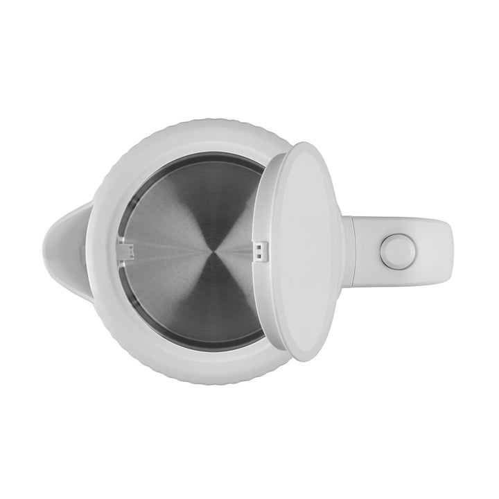 Concept hervidor eléctrico de plástico, 1,7L, diseño estriado, triple sistema de seguridad, filtro de sedimentos, indicador de nivel de agua, blanco, RK2390
