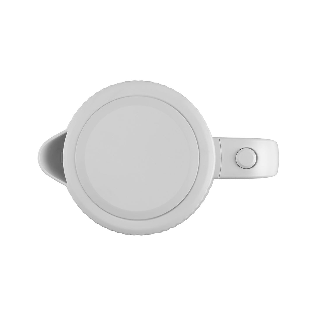 Concept hervidor eléctrico de plástico, 1,7L, diseño estriado, triple sistema de seguridad, filtro de sedimentos, indicador de nivel de agua, blanco, RK2390