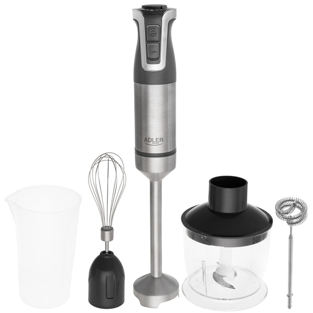 Batidora de mano Adler, multifunción, potencia 1800W, gris, función turbo, AD 4627 g