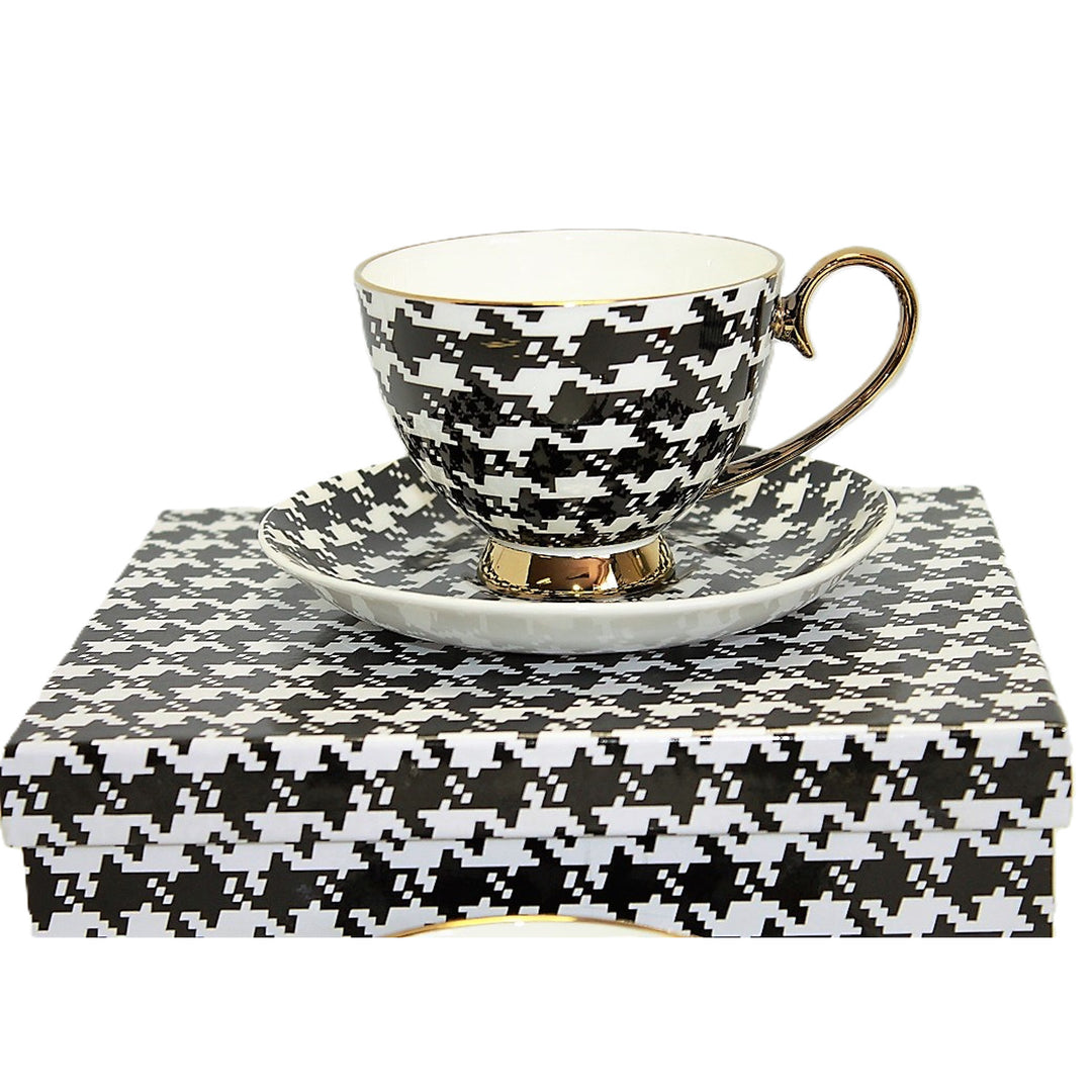 Tazas espresso 2+2 Pepite Gold Accents Porcelana, Reina Isabel