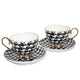 Tazas espresso 2+2 Pepite Gold Accents Porcelana, Reina Isabel