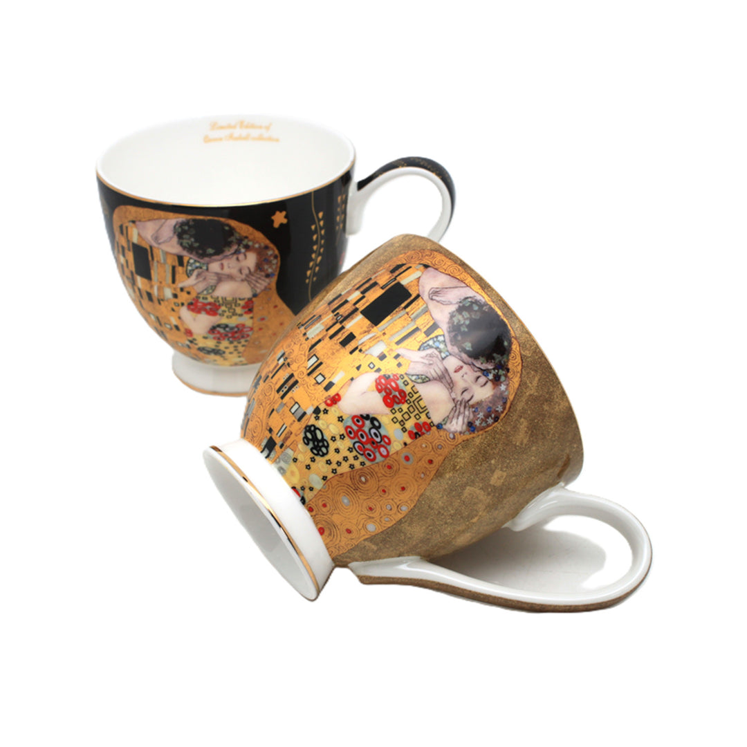 Jumbo Gustav Klimt Kiss tazas 2 piezas, Reina Isabel
