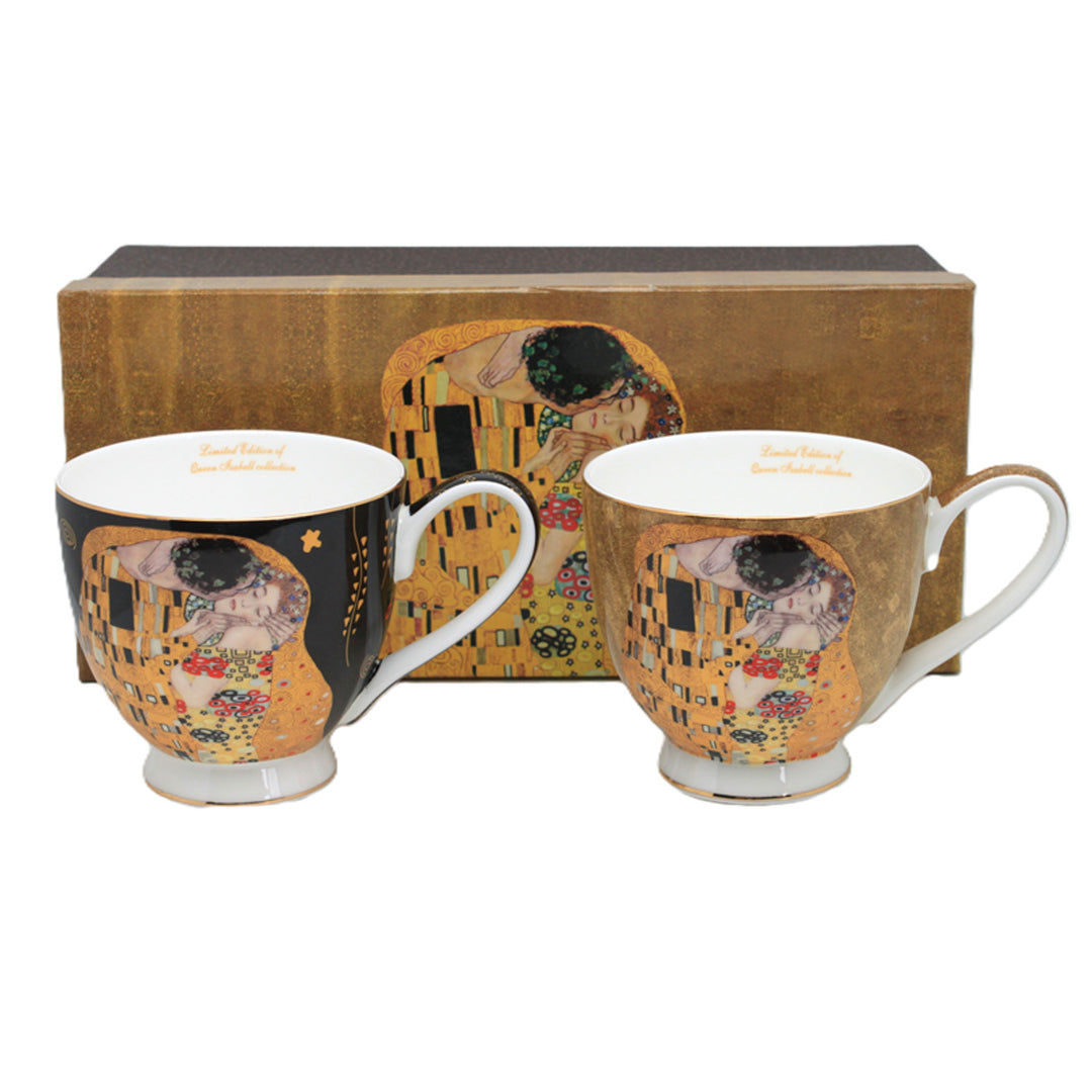 Jumbo Gustav Klimt Kiss tazas 2 piezas, Reina Isabel