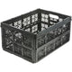 Keeeper Ida Cesto Plegable, 32L, Negro, Duradero y fácil de limpiar