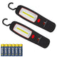 Lámpara de taller COB LED Maclean, con imán y gancho, MCE03, 2 unidades + 6 pilas Varta Industrial LR6/AA R-06