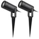 Lámpara de suelo Rabalux Krobia, IP65, color negro, casquillo GU10, máx. 4 W, 7814, 2 unidades