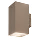 Aplique de exterior, Urfa, LED 18 W, 1800 lm, temperatura de color 2700, 4000, 6500 K, altura 16 cm, IP65, gris-beige, 77215