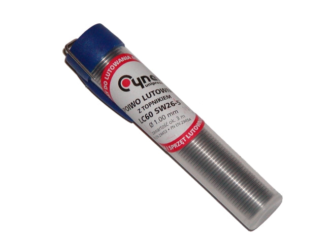 Ampolla de estaño 1mm LC60 FSW26 16g Cynel LUT0011, longitud: aprox. 3 m