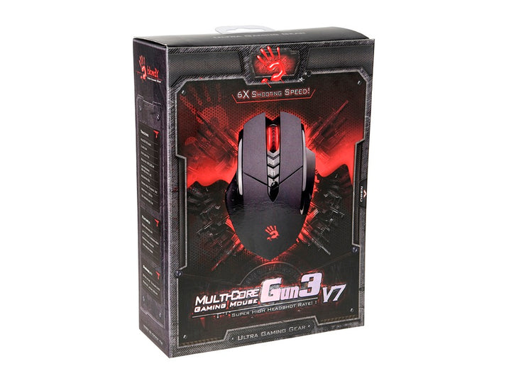 USB, óptico, Gaming, PC, Rueda. Alta resolución 1000-3200 DPI