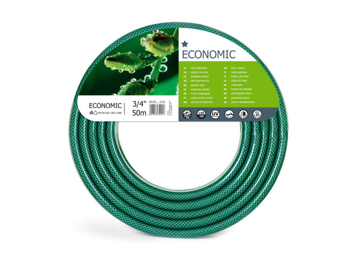 Mangueira de jardim Cellfast, 3 camadas, entrançado cruzado em poliéster, 3/4" 50 m, económica