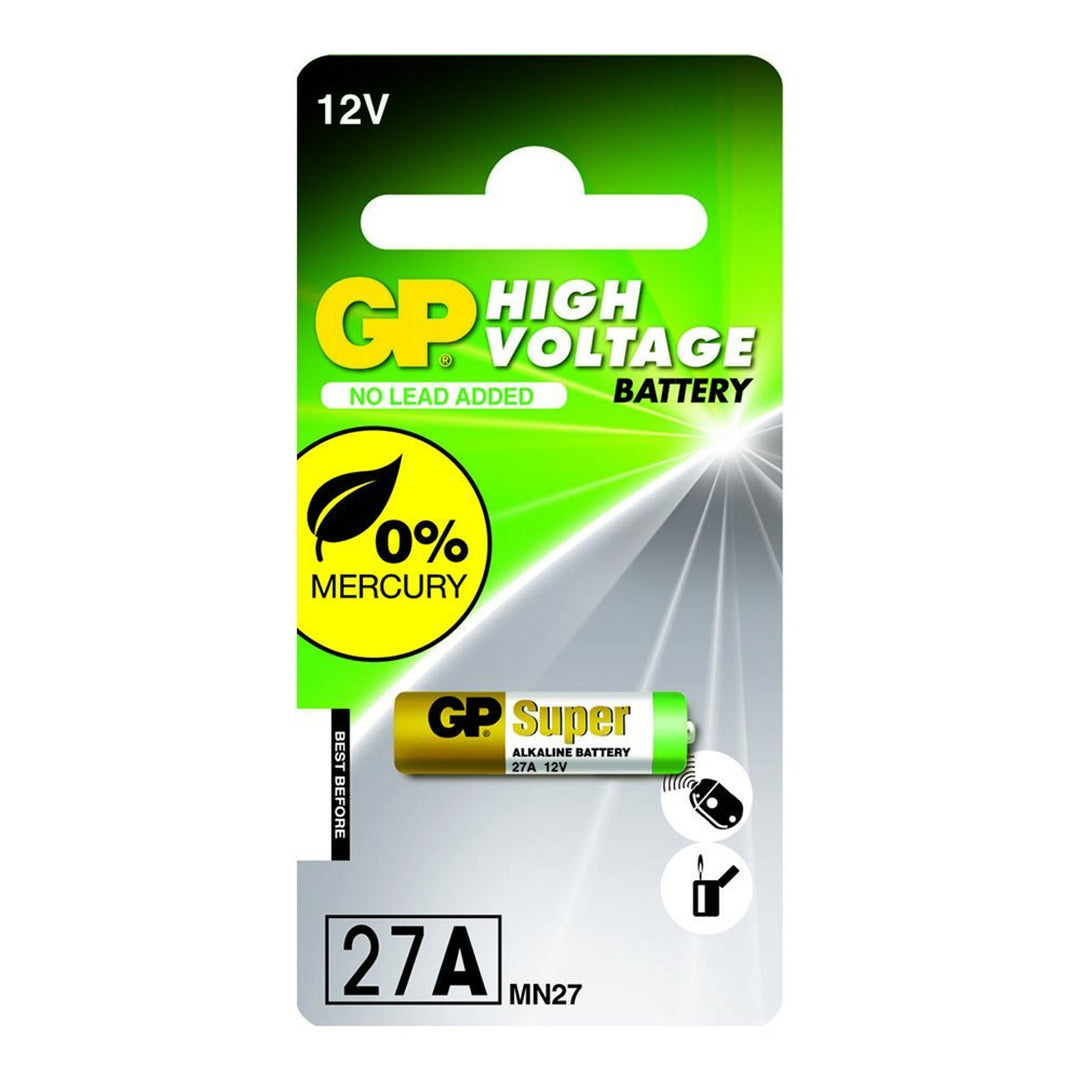 Batería para alarmas y mandos a distancia de coches GP 27A MN27