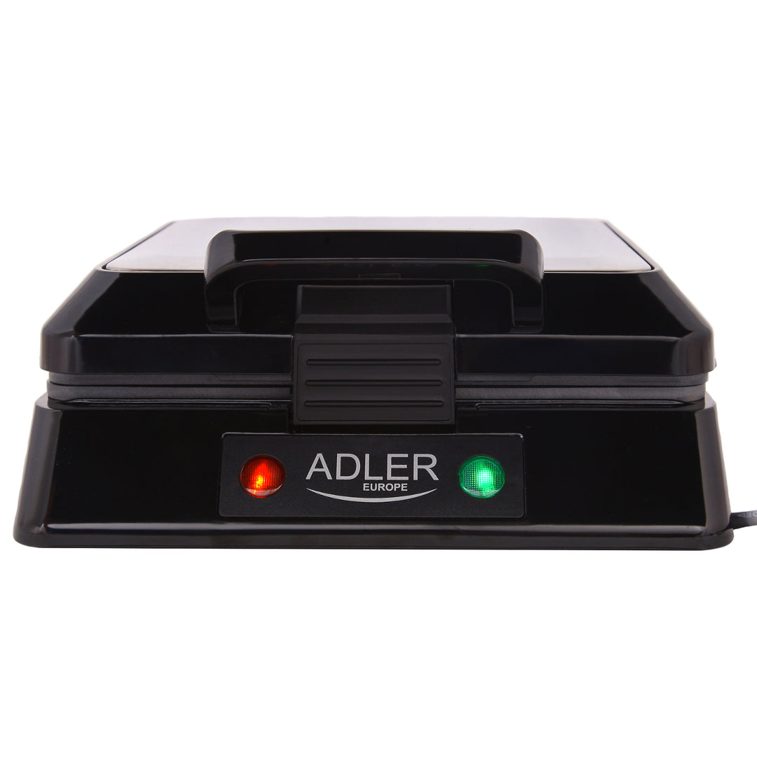 Máquina de waffles profissional para 4 waffles, 1300 W, sem BPA, 1300 W, 0 decibéis, preto Adler AD 3036