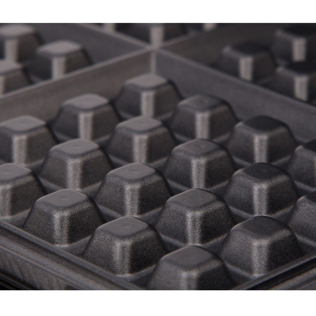 Máquina de waffles profissional para 4 waffles, 1300 W, sem BPA, 1300 W, 0 decibéis, preto Adler AD 3036
