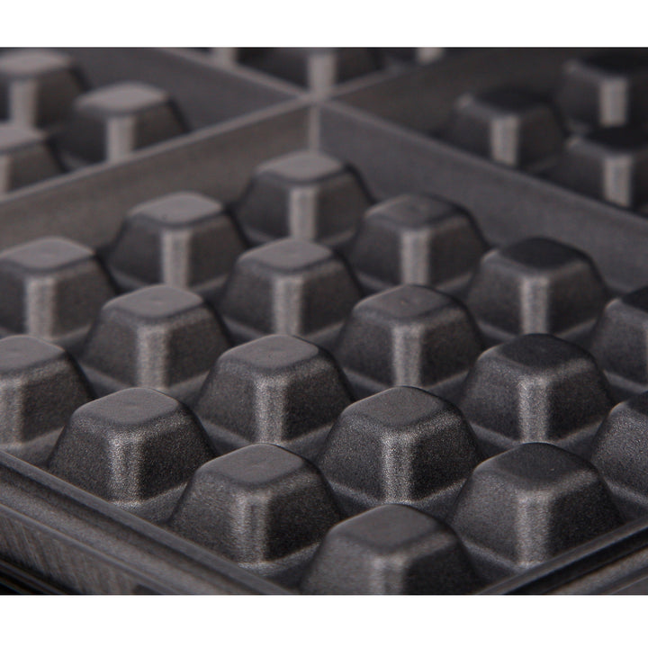 Máquina de waffles profissional para 4 waffles, 1300 W, sem BPA, 1300 W, 0 decibéis, preto Adler AD 3036
