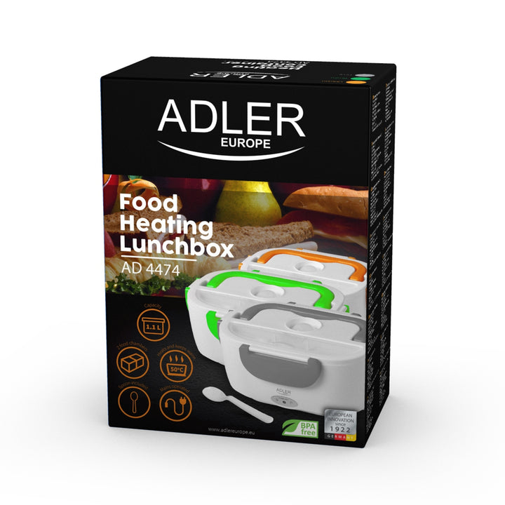 Lancheira elétrica aquecedor elétrico recipiente de alimentos cinza recipiente térmico ADLER
