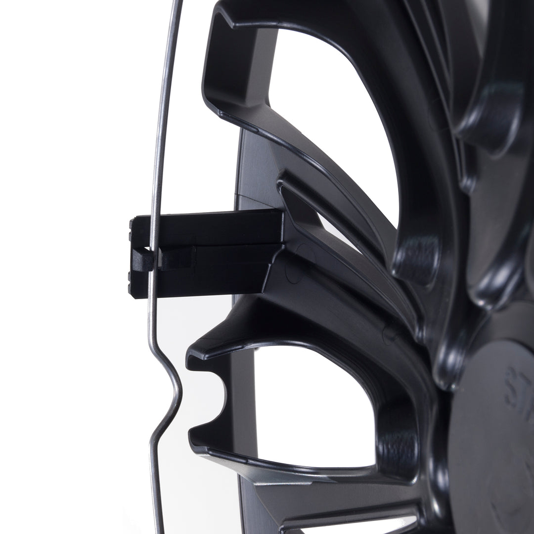 Tapacubos universales 15" NRM STRONG negro mate 4 piezas