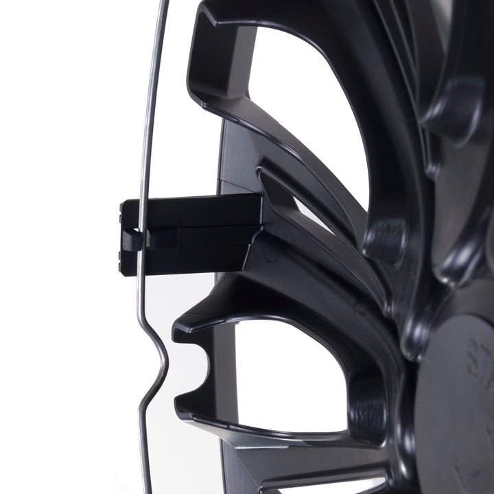 Tapacubos universales 15" NRM STRONG negro mate 4 piezas