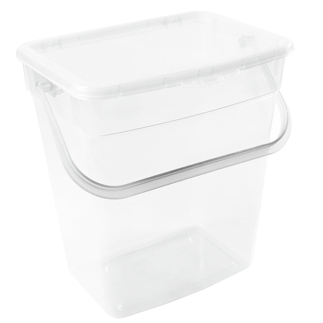 Plast Team 10L Contenedor para Detergente en Polvo Recipiente Transparente