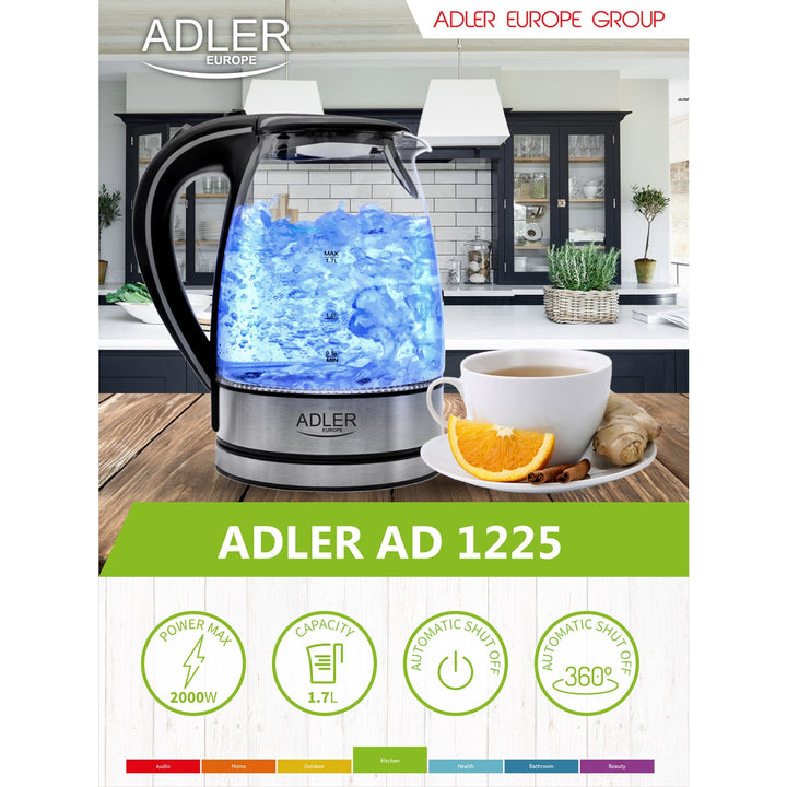 CIRCUITO WIRELEL DE VIDRO 1.7 L ADLER AD1225 QUALIDADE