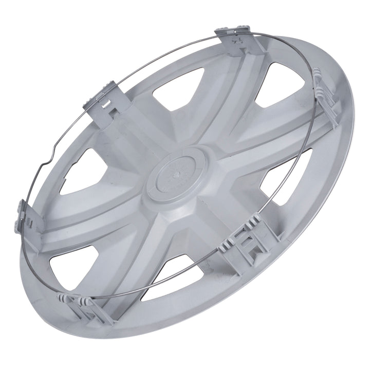 Tapacubos universales de 15" NRM ACTION doble color plata/negro 4 piezas