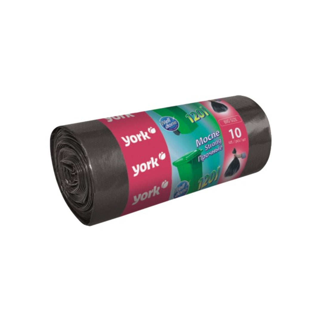Sacos de lixo 120L 10 peças York suportam peso pesado