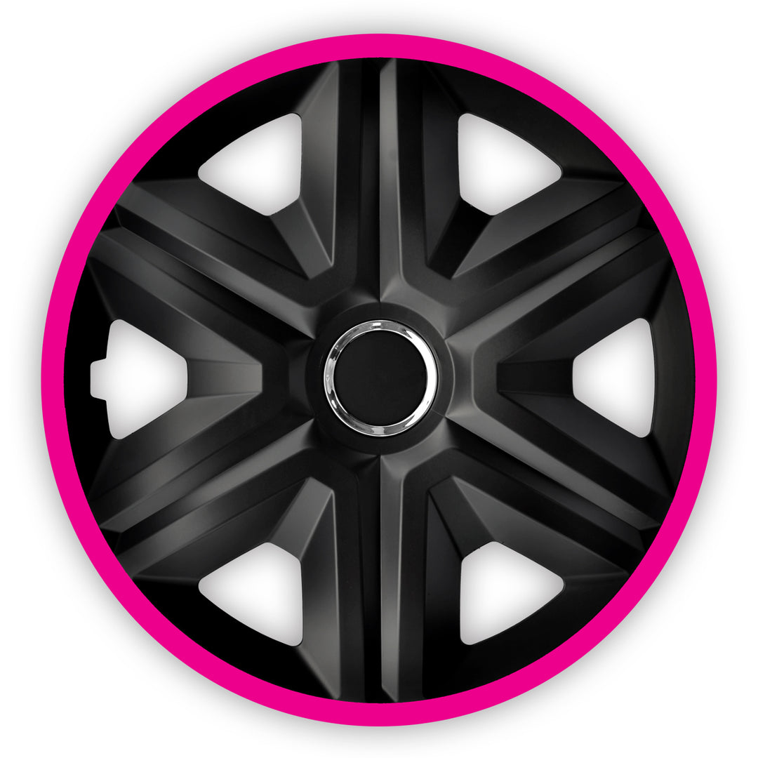Llantas FAST LUX rosas 14 "4 piezas. Le dan al vehículo un aspecto especial.
