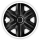 FAST LUX Tapacubos Cubiertas de Rueda Blanco 14", 4 Piezas