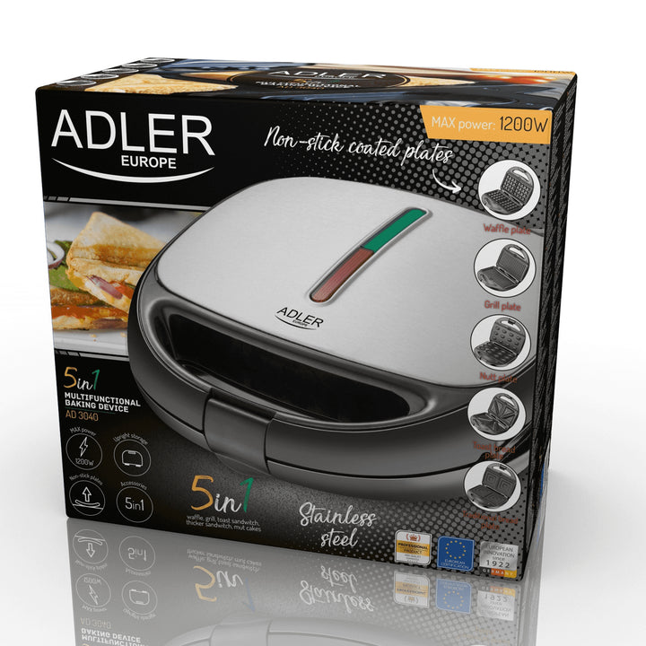Torradeira multifuncional 1200W 5 funções Adler AD 3040