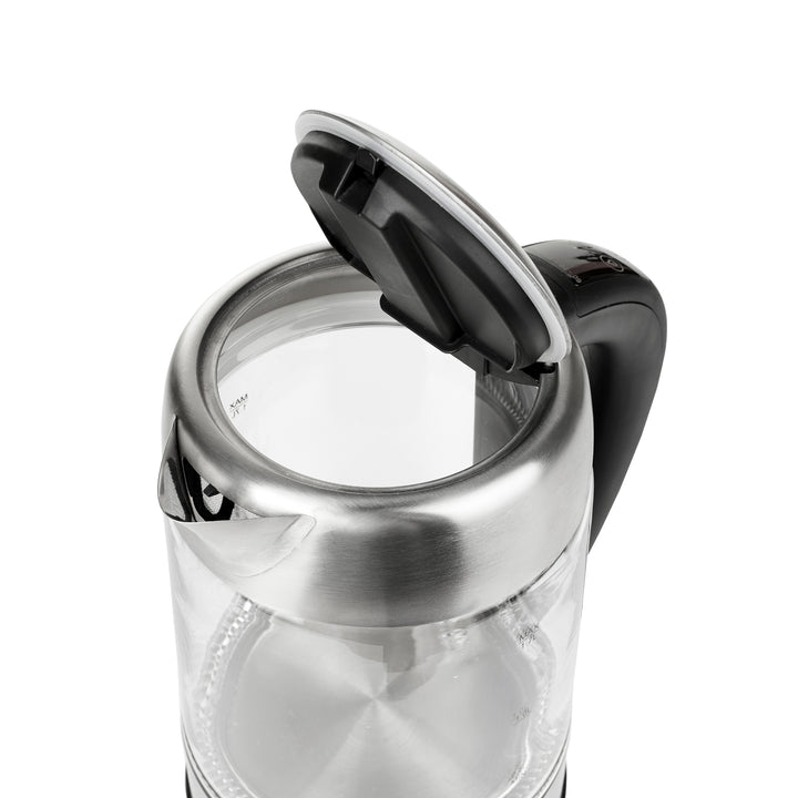 Hervidor de vidrio retroiluminado 1.7L con control de temperatura Adler AD 1247 NUEVO