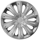 Juego de tapacubos STRONG universales de 14", plateadas, 4 piezas para FIAT VW OPEL SKODA