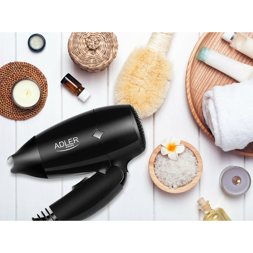 Secador de cabelo Adler AD 2251, cabo dobrável, ergonómico, 1400 W