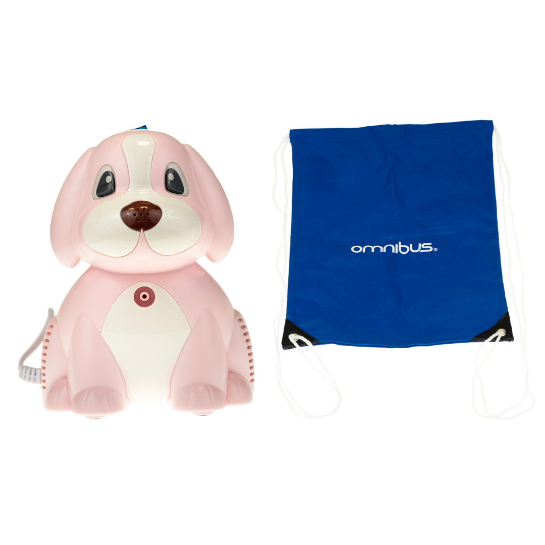 Inalador elétrico infantil modelo cachorrinho, perfeito para crianças, adequado para adultos, acessórios de inalação para crianças e adultos Omnibus BR-CN171