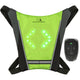 Colete/mochila LED, com controle remoto, baterias de lítio 3,7V 500mAh, 2xCR2032, à prova d'água: controle remoto IPx5, colete IPX2 Maclean MCE420