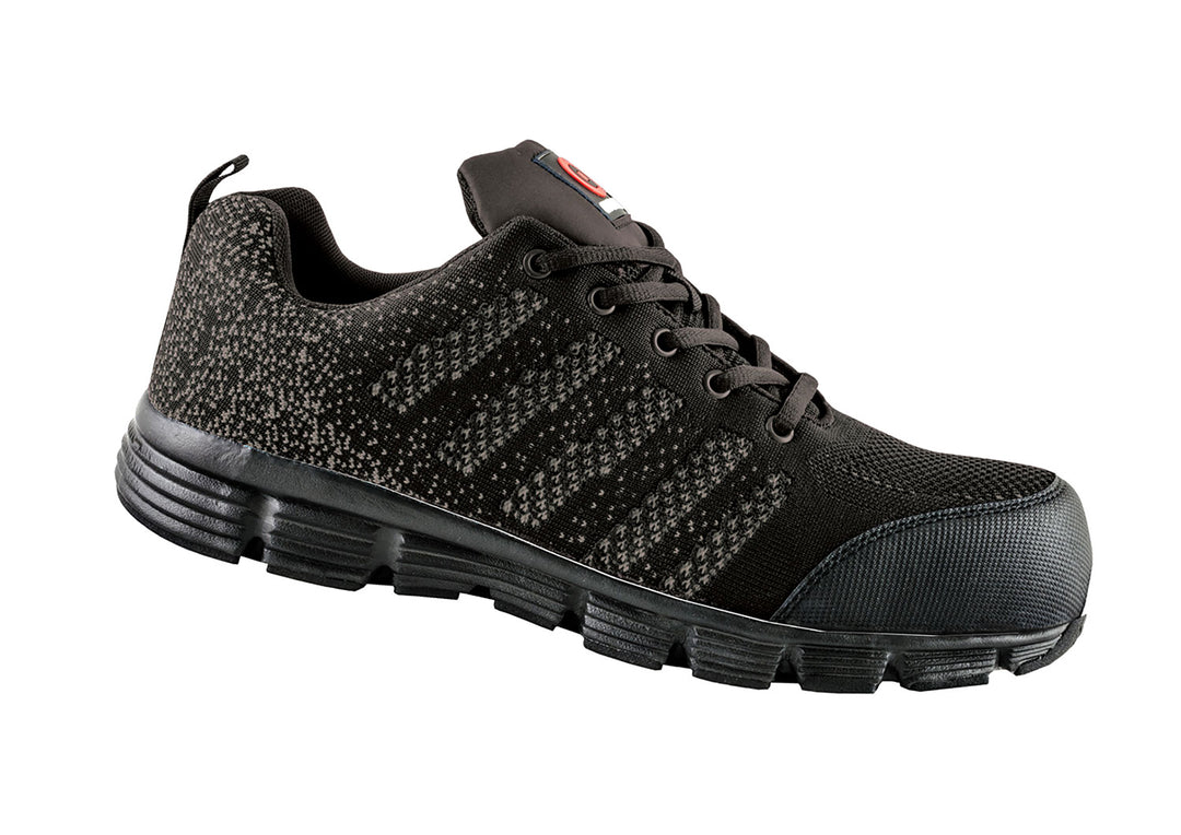 Zapatos de trabajo transpirables LUMO S1P, zapatos de seguridad para hombre, con doble aislamiento contra el frío, protección EN20347 AVACORE NEGRO GRIS Talla 45