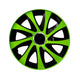Tampões universais 15" Drift Extra Verde/Preto 4 peças