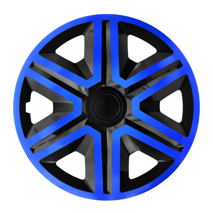 Tapones 16" NRM ACTION DOUBLECOLOR AZUL NEGRO 4 piezas
