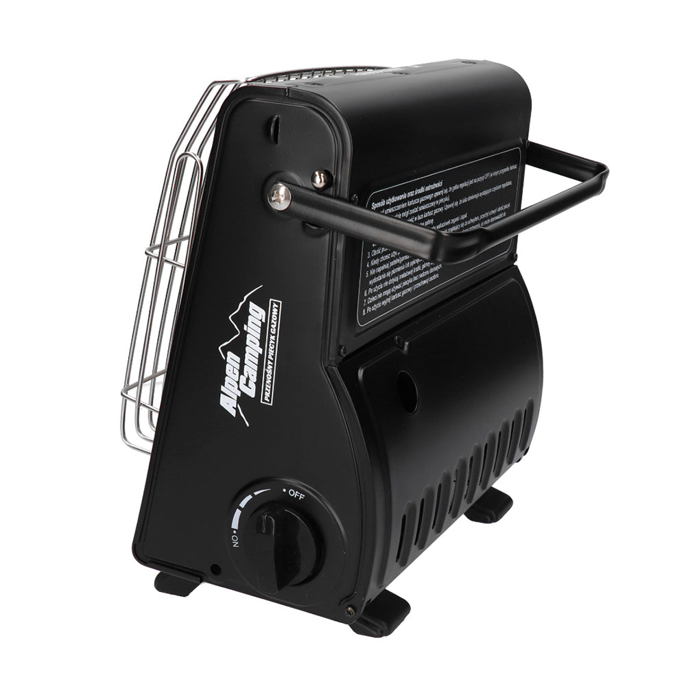 Fogão a gás portátil Alpen Camping, consumo de gás 124 g/h, ignição piezoelétrica, IK-1000 PRO, ISLÂNDIA