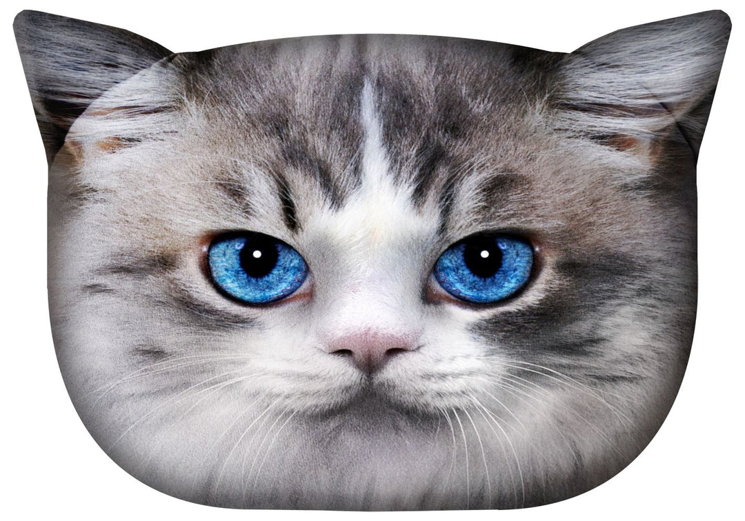 Cojín de diseño con motivo de gato Cojín decorativo con cremallera oculta y relleno Cojín Luna