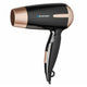 Secador de cabelo Blaupunkt com duas potências de sopro 1200 W Três níveis de temperatura Cabo dobrável Função ar frio preto/cobre