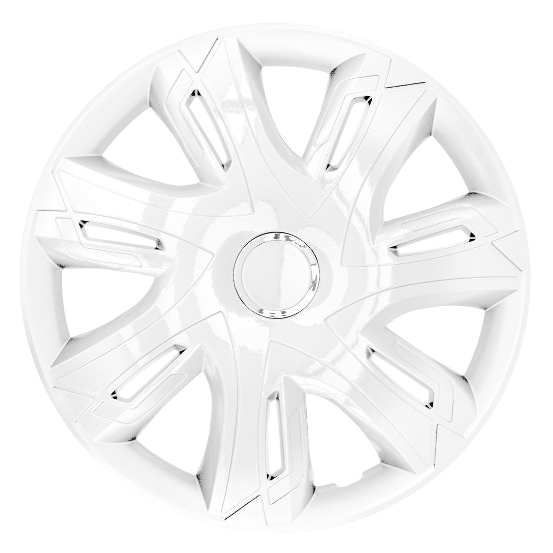 Tapacubos NRM Supernova blanco lacado de 15'' 4 piezas