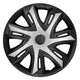 Tapacubos de 15'' NRM N-Power bicolor plata/negro 4 unidades.