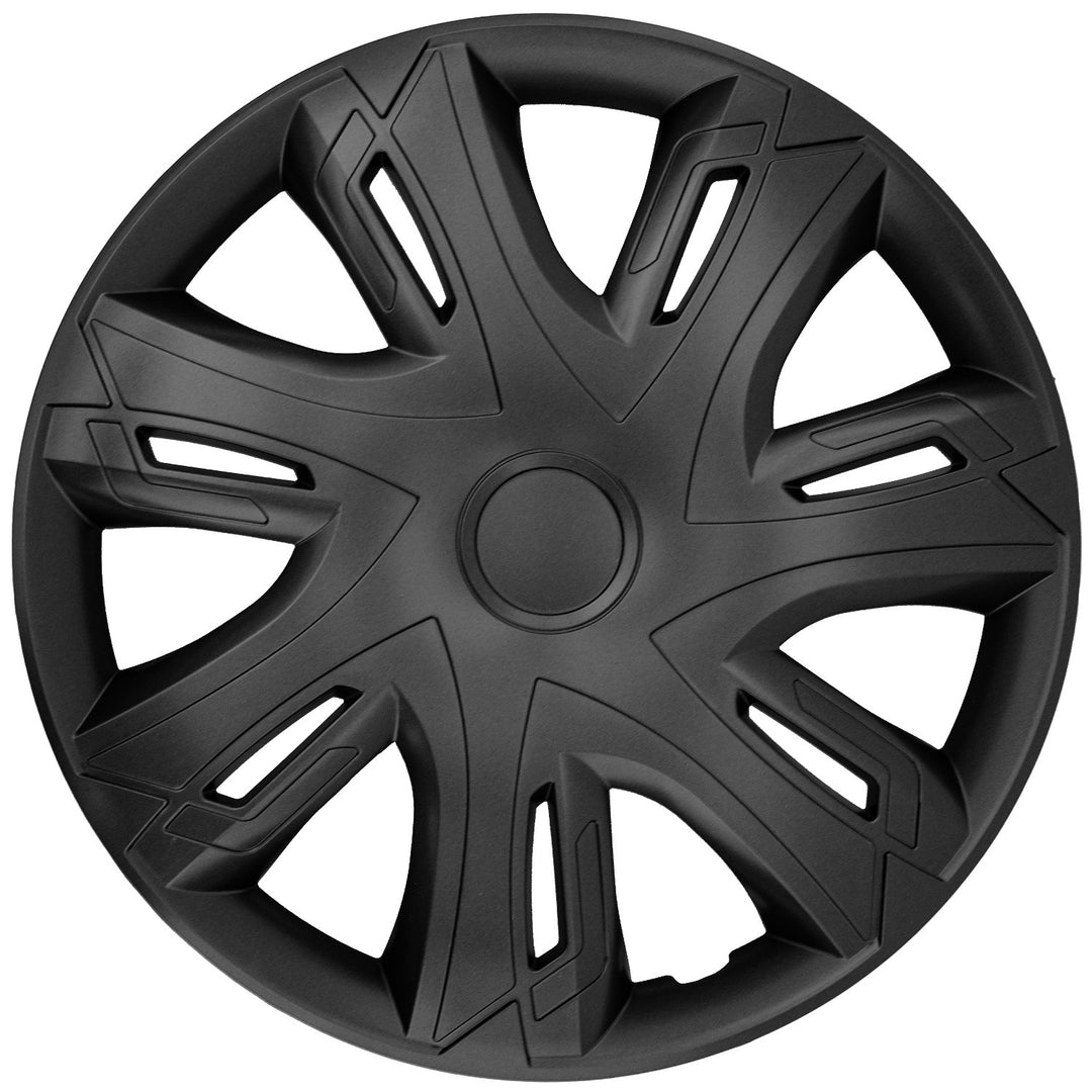 Tapacubos de 15'' NRM N-Power negro mate 4 unidades.