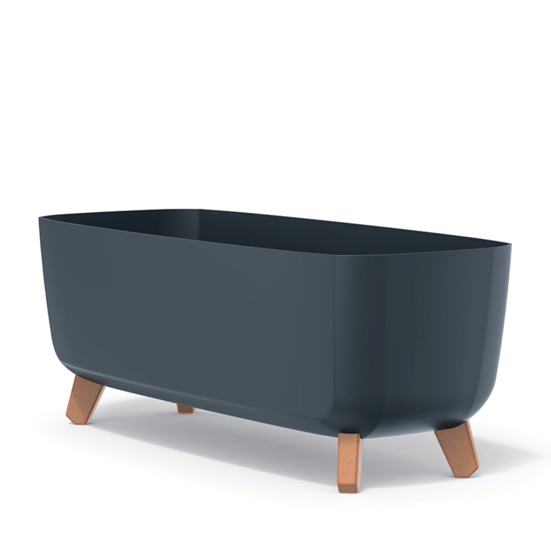 Maceta Prosperplast Gracia Case DGCL600-S433 con patas e inserto - color antracita