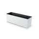 Plantador de caixa Prosperplast Urbi com plantador de vaso para plástico retangular interno e externo 77x23,5x24,6cm (branco)
