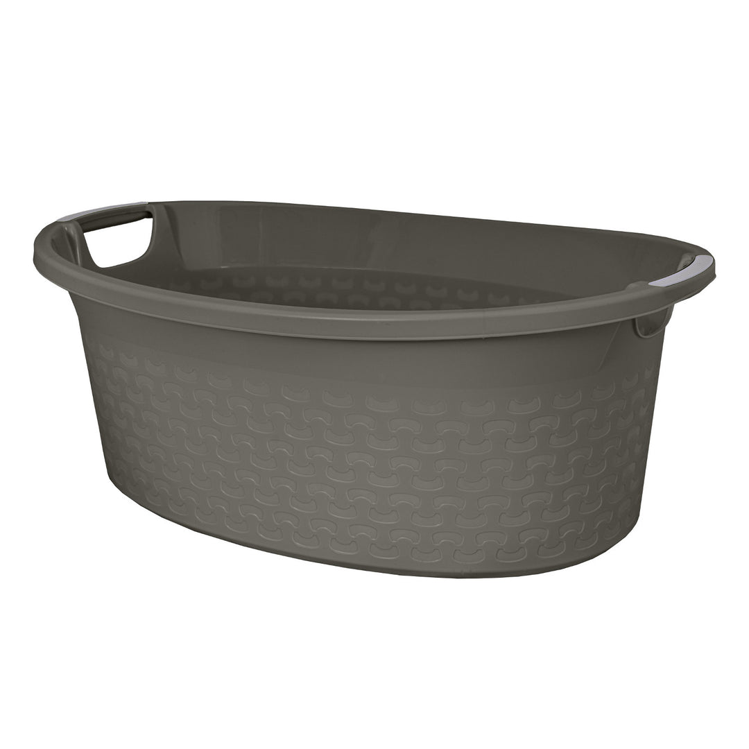 BranQ Cotton Bol ovalado para ropa sucia de 60 l color melange oscuro