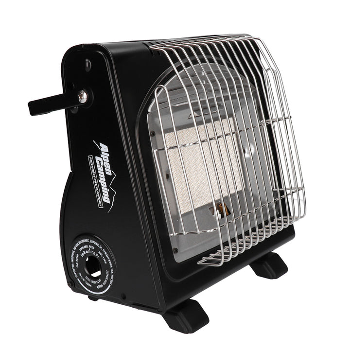 Aquecedor de campismo Alpen com consumo de gás de 124 g/h, ignição piezo, IK-1000 PRO, ISLÂNDIA + 4 cartuchos