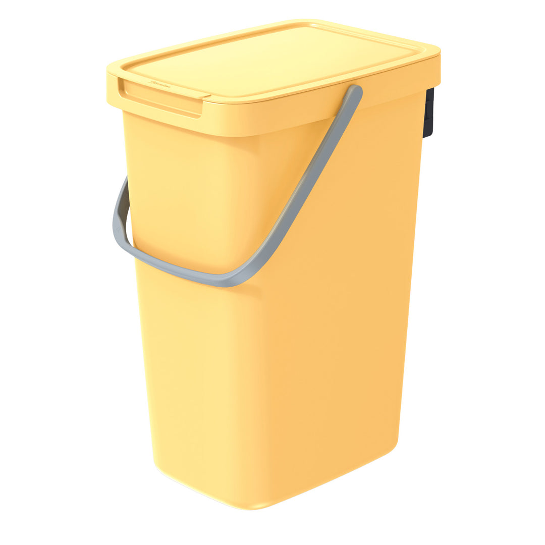Keden Systema Q Cubo de Basura Cubo de Reciclaje 12L Amarillo Claro